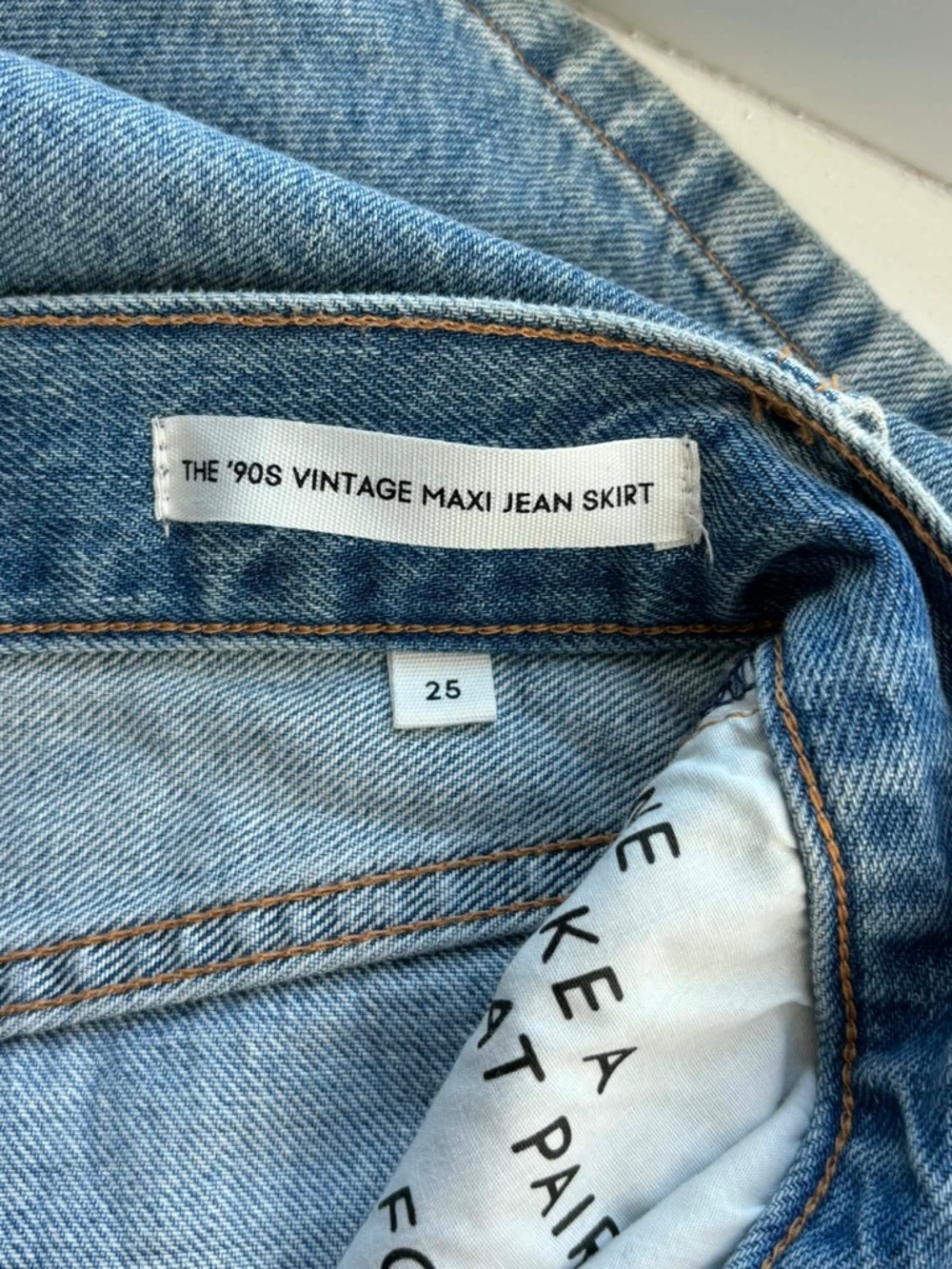 Denim Forum The ‘90s Vintage Maxi Denim Skirt - Picture 11 of 14